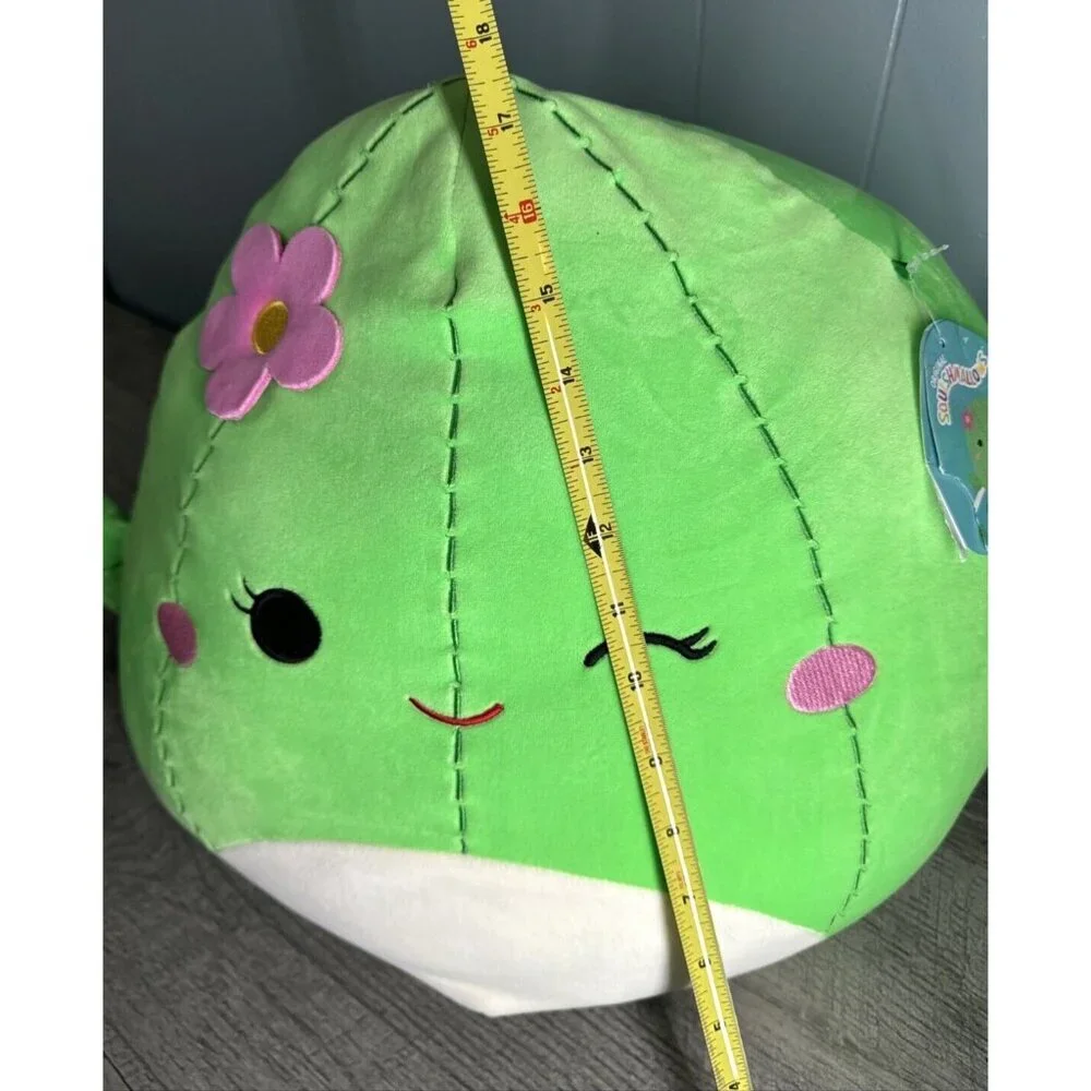 Squishmallow MARITZA The CACTUS Plush Giant‎ 17 inch Green with Pink Flower NEW